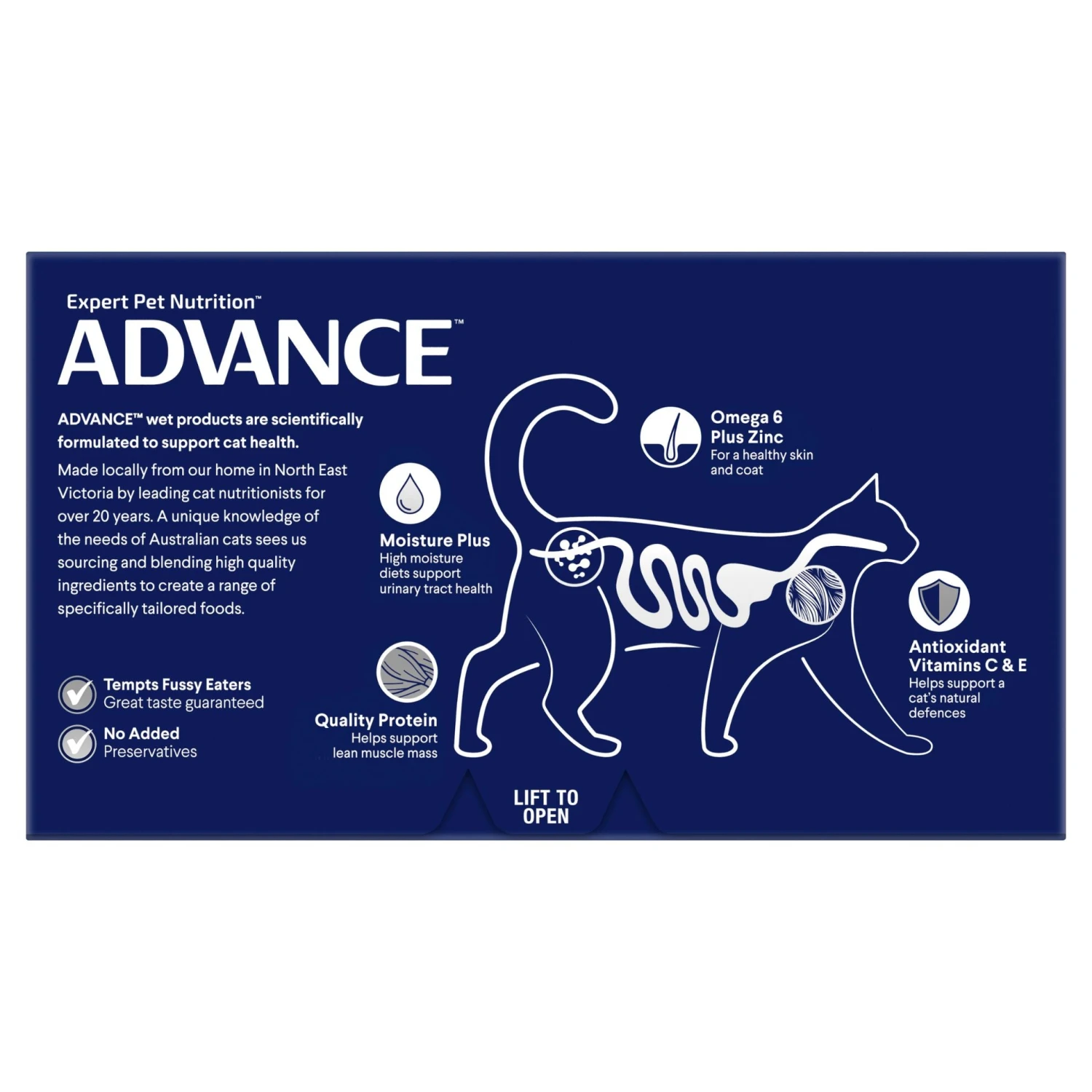 Advance Chicken & Liver Medley Adult Cat Wet Food 85g Trays 5 Advance Chicken & Liver Medley Adult Cat Wet Food 85g Trays - Image 3