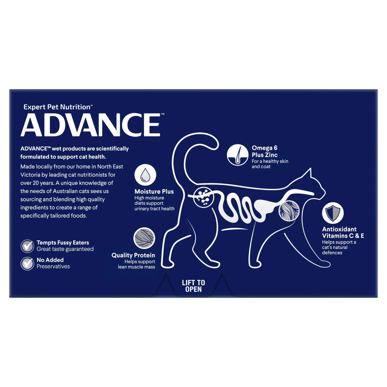 Advance Delicate Tuna Adult Cat Wet Food 85g Trays 5 Advance Delicate Tuna Adult Cat Wet Food 85g Trays - Image 3