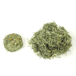 Oxbow Harvest Stacks - Western Timothy & Chamomile -KONG Shop 744845 40503 2 Harvest Stacks Timothy and Chamomile 35oz contents