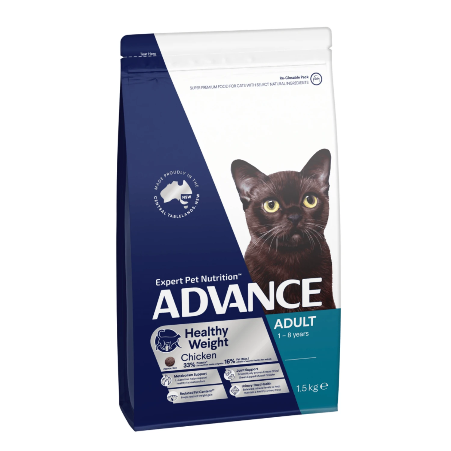 Advance Healthy Weight Control Chicken Adult Cat Dry Food 4 Advance Healthy Weight Control Chicken Adult Cat Dry Food - Image 2