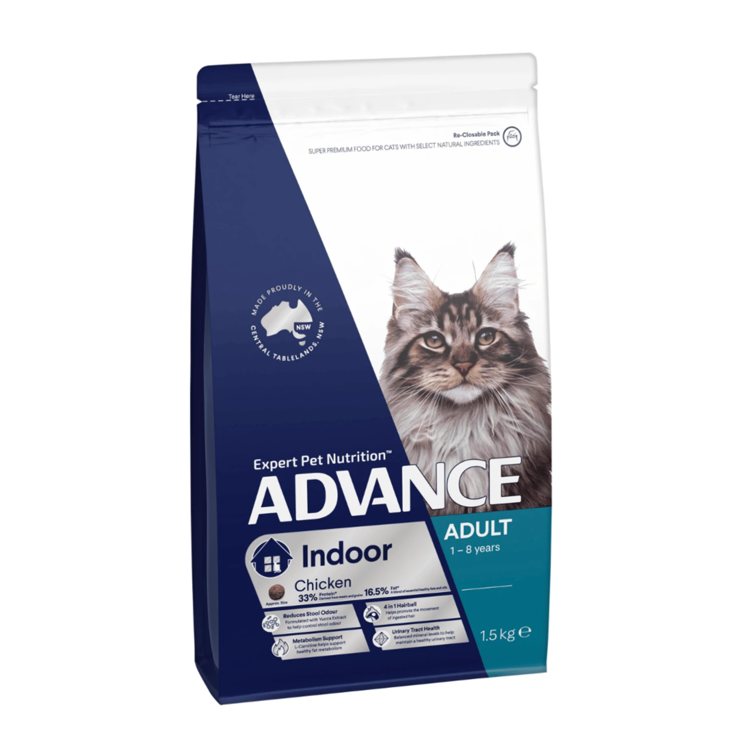 Advance Indoor Chicken Adult Cat Dry Food 4 Advance Indoor Chicken Adult Cat Dry Food - Image 2