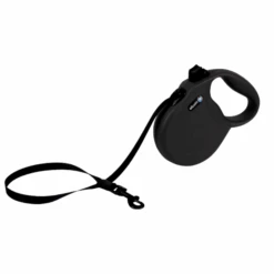 Alcott Wanderer Retractable Leash Black 4.8m