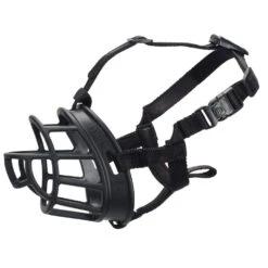 Baskerville Ultra Muzzle For Dogs -KONG Shop BaskervilleUltraMuzzleProductClipSide1000x1000px