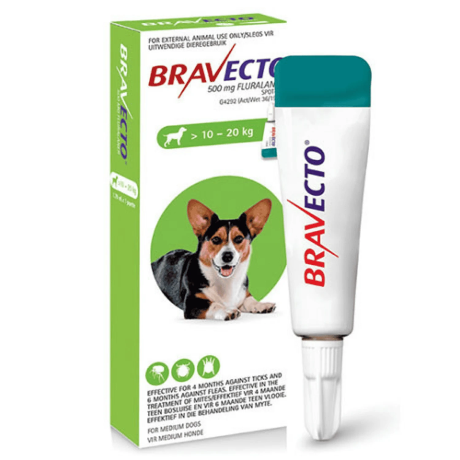 Bravecto Spot On For Medium Dogs (10-20kg) 4 Bravecto Spot On For Medium Dogs (10-20kg) - Image 2