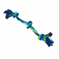 Buster Colour Dental Rope Dog Toy 3-Knot Blue/Lime