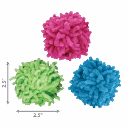 KONG Cat Moppy Ball Assorted -KONG Shop CP4 DIM OFF PK 1