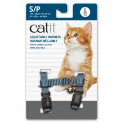 Catit Nylon Cat Kitten Adjustable Harness Small -KONG Shop CatitNylonCatKittenAdjustableHarnessSmallBlue
