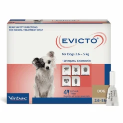 Virbac Evicto Spot-On For Very Small Dogs (2.6-5kg)