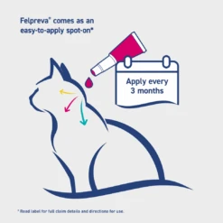 Vetoquinol Felpreva Spot On For Small Cats (1-2.5kg) -KONG Shop Felpreva DigitalMerchandiseGuide USP 3mths 2