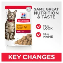 Hill's Science Diet Chicken Adult Cat Wet Food 85g Pouches -KONG Shop HILL 052742017600 9
