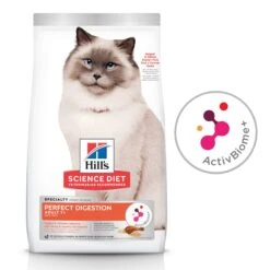Hill's Science Diet Perfect Digestion Adult 7+ Dry Cat Food -KONG Shop HILL 052742051291 12