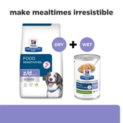 Hill's Prescription Diet Z/d Low Fat Food Sensitivities Canned Dog Wet Food 370g -KONG Shop HILL 052742068336 15