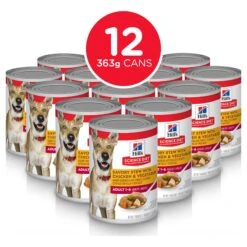 Hill's Science Diet Savoury Stew With Chicken & Vegetables Adult Dog Wet Food 370g Cans -KONG Shop HILL 052742143002 20