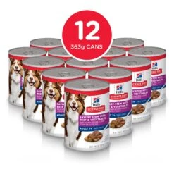 Hill's Science Diet Savoury Stew Beef & Vegetables Adult 7+ Dog Wet Food 363g Cans 24 Hill's Science Diet Savoury Stew Beef & Vegetables Adult 7+ Dog Wet Food 363g Cans -KONG Shop HILL 052742143408 20