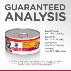 Hill's Science Diet Tender Chicken Dinner Adult Cat Wet Food 156g Cans -KONG Shop HILL 052742177007 16