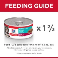Hill's Science Diet Tender Tuna Dinner Adult Cat Wet Food 156g Cans -KONG Shop HILL 052742177205 17