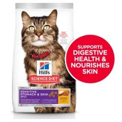 Hill's Science Diet Sensitive Stomach & Skin Cat Dry Food -KONG Shop HILL 052742887807 15