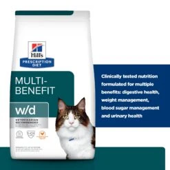 Hill's Prescription Diet Feline W/d Multi-Benefit Dry Cat Food -KONG Shop HILL 52742005829NEW 18