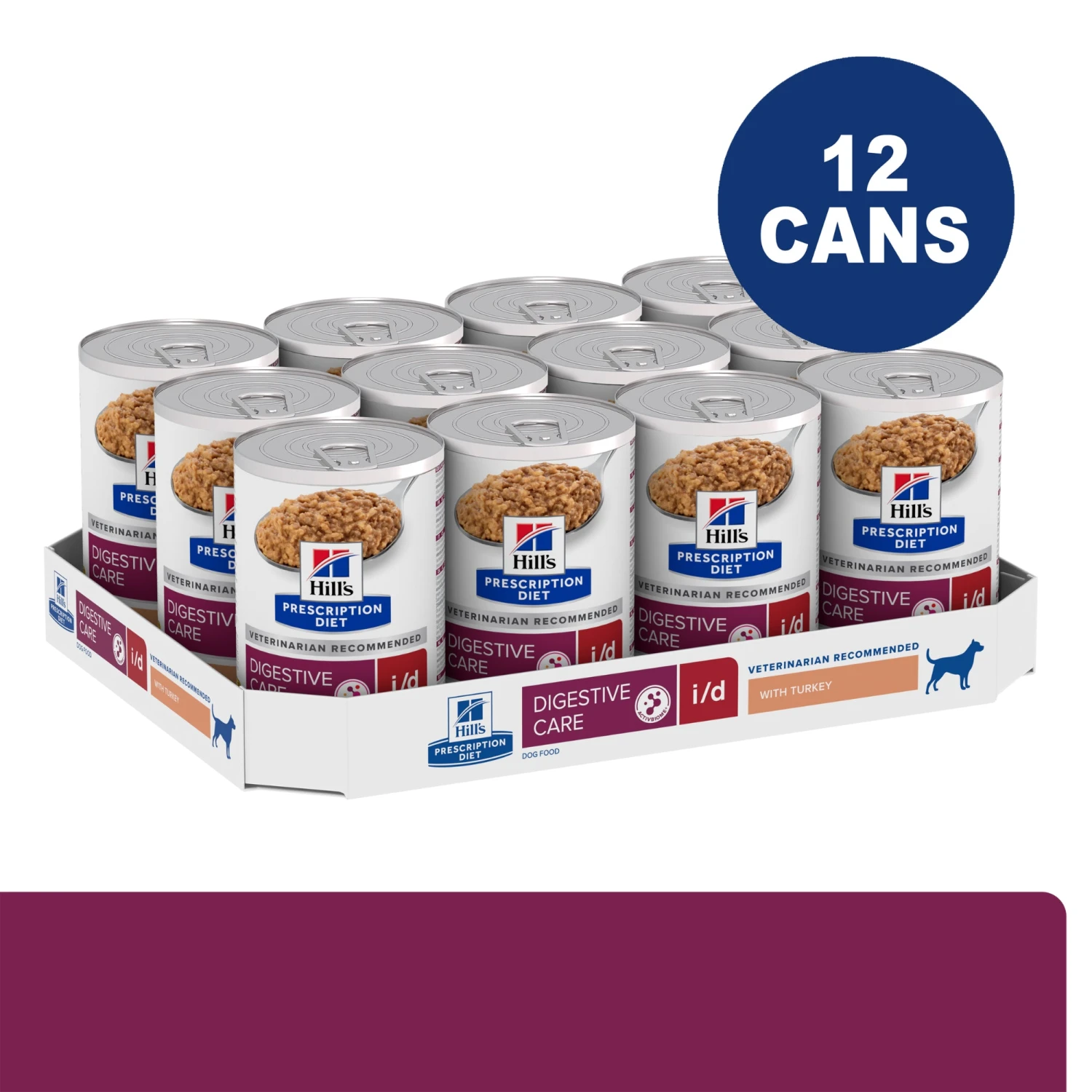 Hill's Prescription Diet I/d Digestive Care With Turkey Adult Dog Wet Food 360g Cans 5 Hill's Prescription Diet I/d Digestive Care With Turkey Adult Dog Wet Food 360g Cans - Image 3