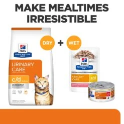 Hill's Prescription Diet C/d Multicare Urinary Care Adult Cat Wet Food 85g Pouches -KONG Shop HILL 52742118819 13