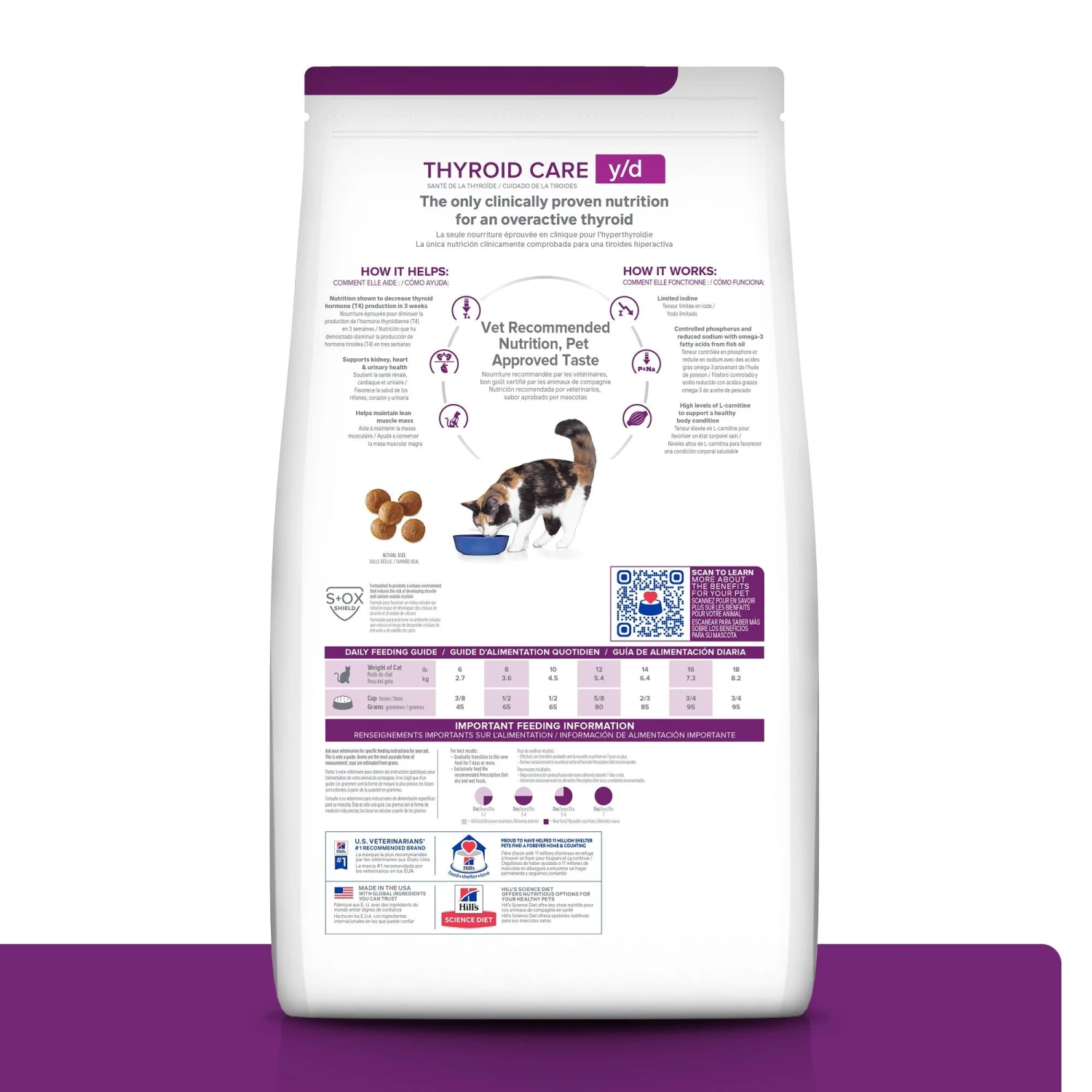 Hill's Prescription Diet Feline Y/d Thyroid Care Dry Cat Food 17 Hill's Prescription Diet Feline Y/d Thyroid Care Dry Cat Food - Image 15