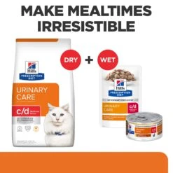 Hill's Prescription Diet C/d Multicare Urinary Stress Adult Cat Wet Food 85g Pouches -KONG Shop HILL 52742286204 13