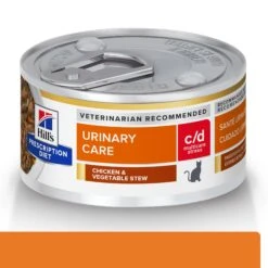 Hill's Prescription Diet C/d Multicare Stress Urinary Care Chicken & Vegetable Stew Adult Cat Wet Food 82g Cans -KONG Shop HILL 52742338705NEW 18