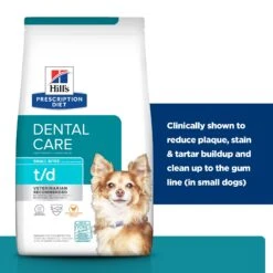 Hill's Prescription Diet T/d Dental Care Small Bites Adult Dog Dry Food -KONG Shop HILL 52742400501NEW 18