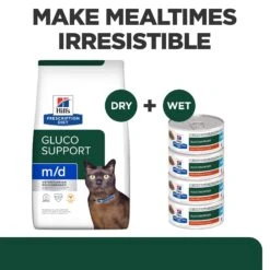 Hill's Prescription Diet M/d GlucoSupport Adult Cat Wet Food 156g Cans -KONG Shop HILL 52742428109NEW 10