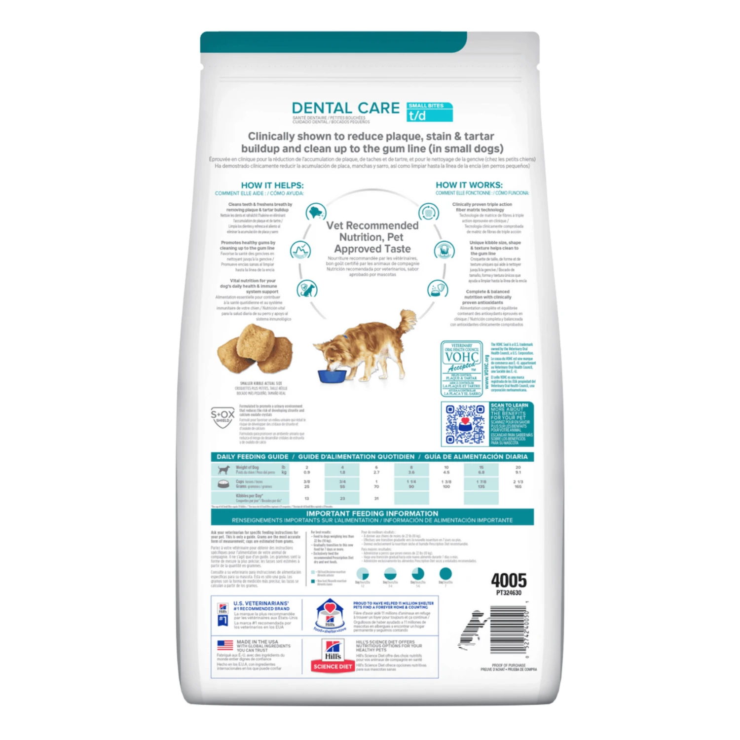 Hill's Prescription Diet T/d Dental Care Small Bites Adult Dog Dry Food - Image 2