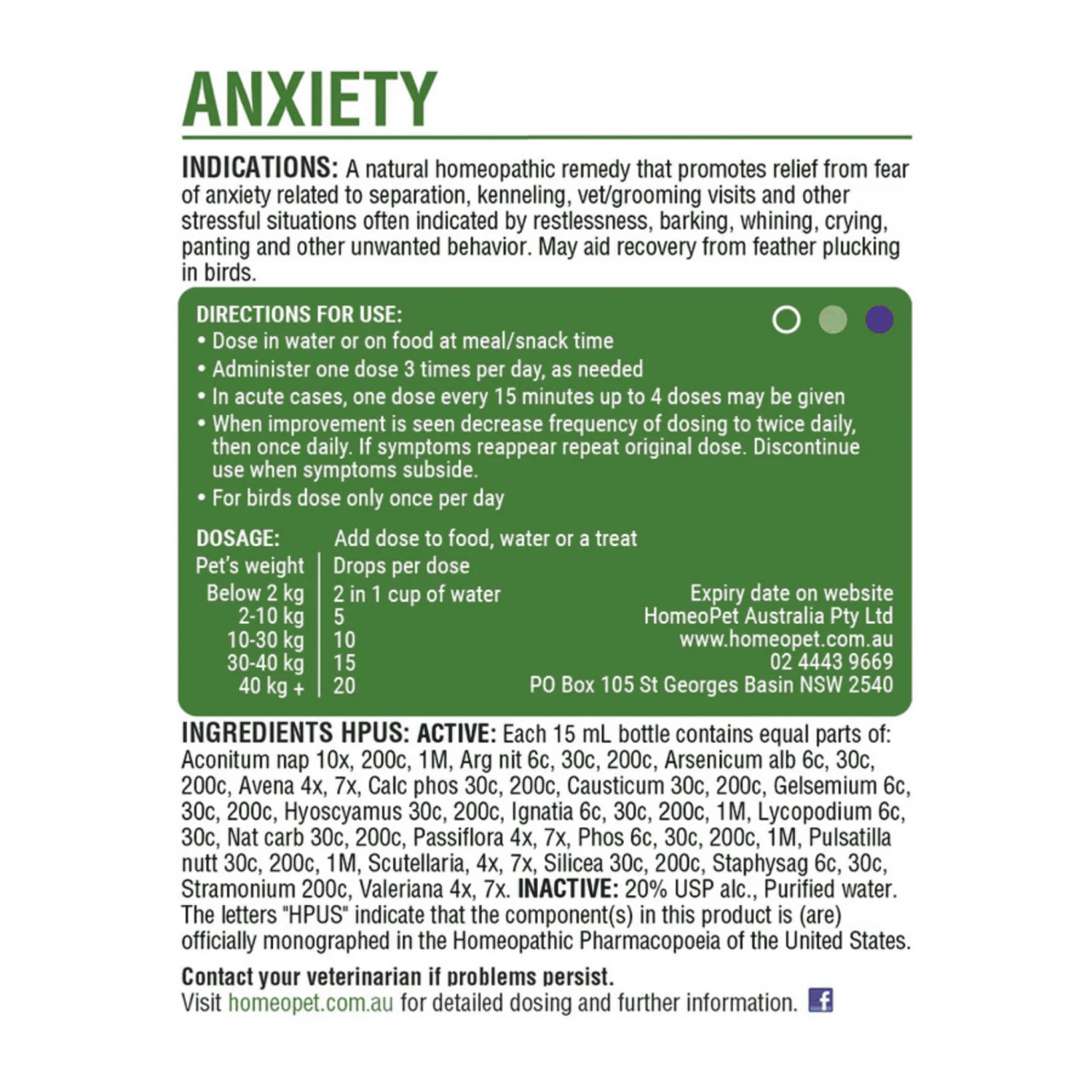 HomeoPet Anxiety 4 HomeoPet Anxiety - Image 2
