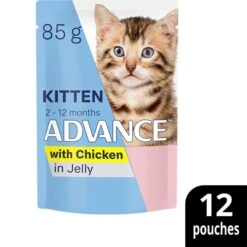 Advance Chicken In Jelly Kitten Wet Food 85g -KONG Shop MARS 9334214044170 12