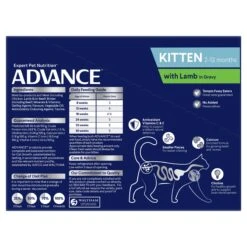 Advance Lamb In Gravy Kitten Wet Food 85g Pouches -KONG Shop MARS 9334214044194 2