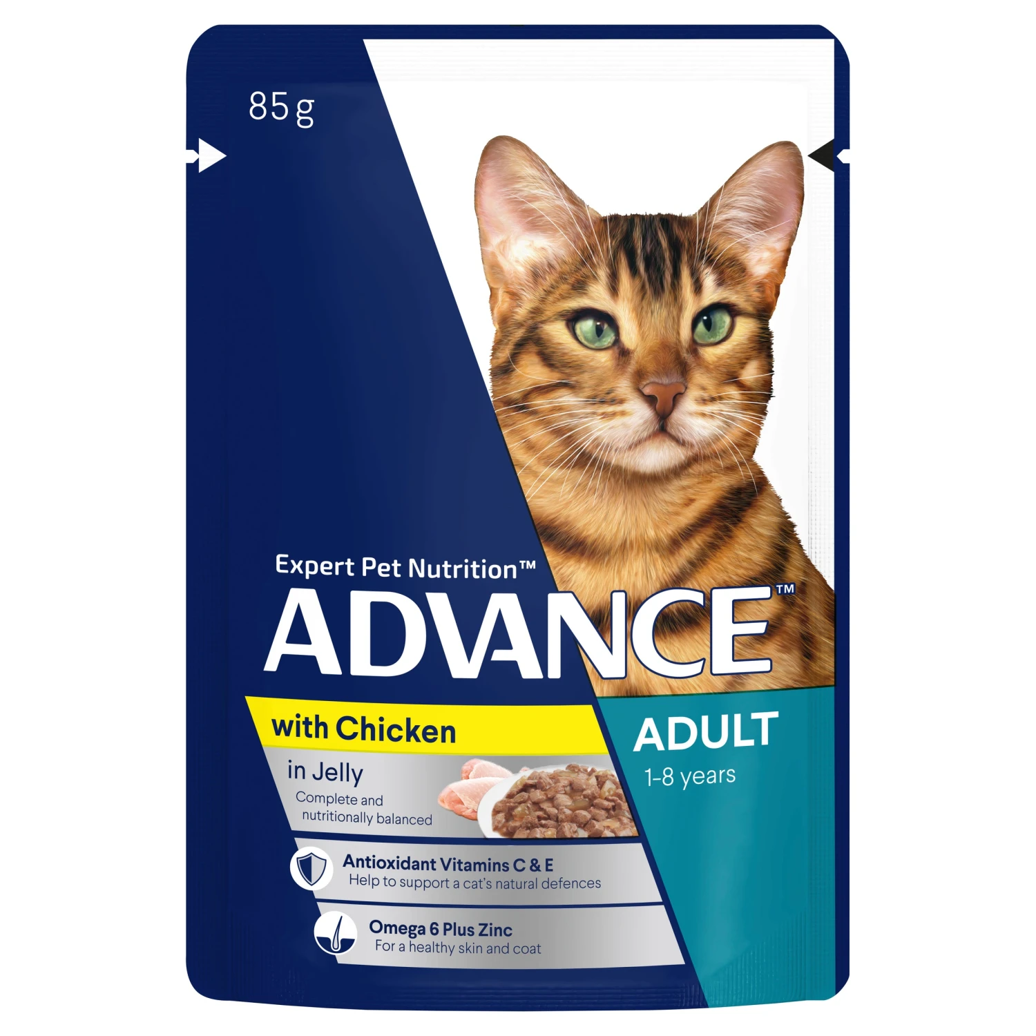 Advance Chicken In Jelly Adult Cat Wet Food 85g Pouches 13 Advance Chicken In Jelly Adult Cat Wet Food 85g Pouches - Image 11