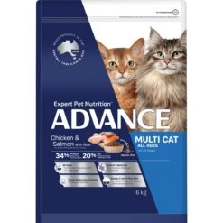Advance Multi Cat Chicken & Salmon Dry Cat Food -KONG Shop MARS 9334214045771 1
