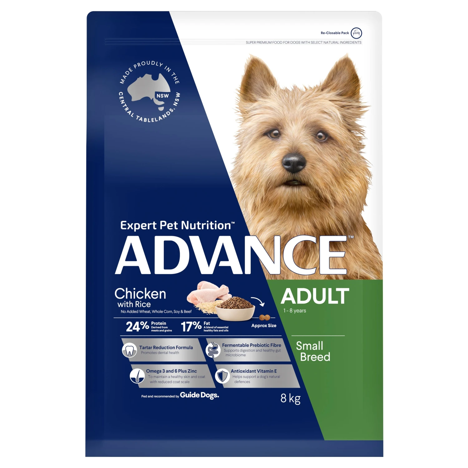 Advance Toy/Small Breed Chicken With Rice Adult Dog Dry Food 5 Advance Toy/Small Breed Chicken With Rice Adult Dog Dry Food - Image 3