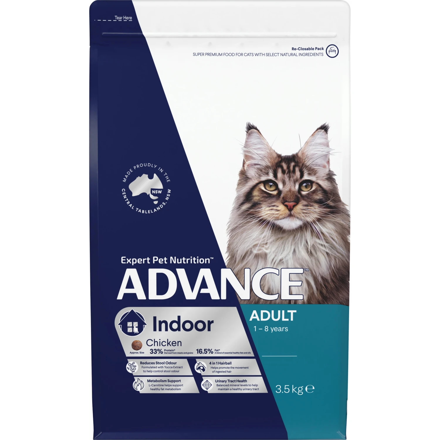 Advance Indoor Chicken Adult Cat Dry Food 5 Advance Indoor Chicken Adult Cat Dry Food - Image 3
