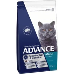 Advance Sensitive Skin & Digestion Turkey Adult Cat Dry Food -KONG Shop MARS 9334214065144 0