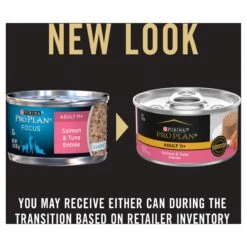 Purina Pro Plan Salmon & Tuna Entrée Adult 11+ Cat Wet Food 85g Cans -KONG Shop NEST 38100138842 7