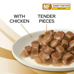 Purina Pro Plan NF Kidney Function Early Care Chicken In Gravy Adult Cat Wet Food 85g Pouches -KONG Shop PPVDNFEarlyCareTenderPieceswithChickenFeline4