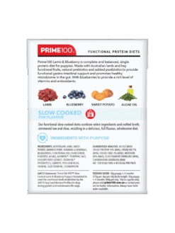 Prime100 SPD Slow Cooked Lamb & Blueberry Puppy 354g -KONG Shop Prime100SlowCookedPackageRender PuppyLamb Blueberry Back