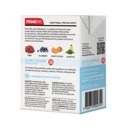 Prime100 SPD Slow Cooked Lamb & Blueberry Puppy 354g -KONG Shop Prime100SlowCookedPackageRender PuppyLamb Blueberry BackAngled