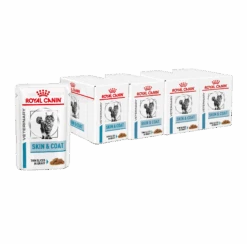 Royal Canin Veterinary Diet Skin & Coat Cat Wet Food 85g Pouches -KONG Shop RC skin coat cat