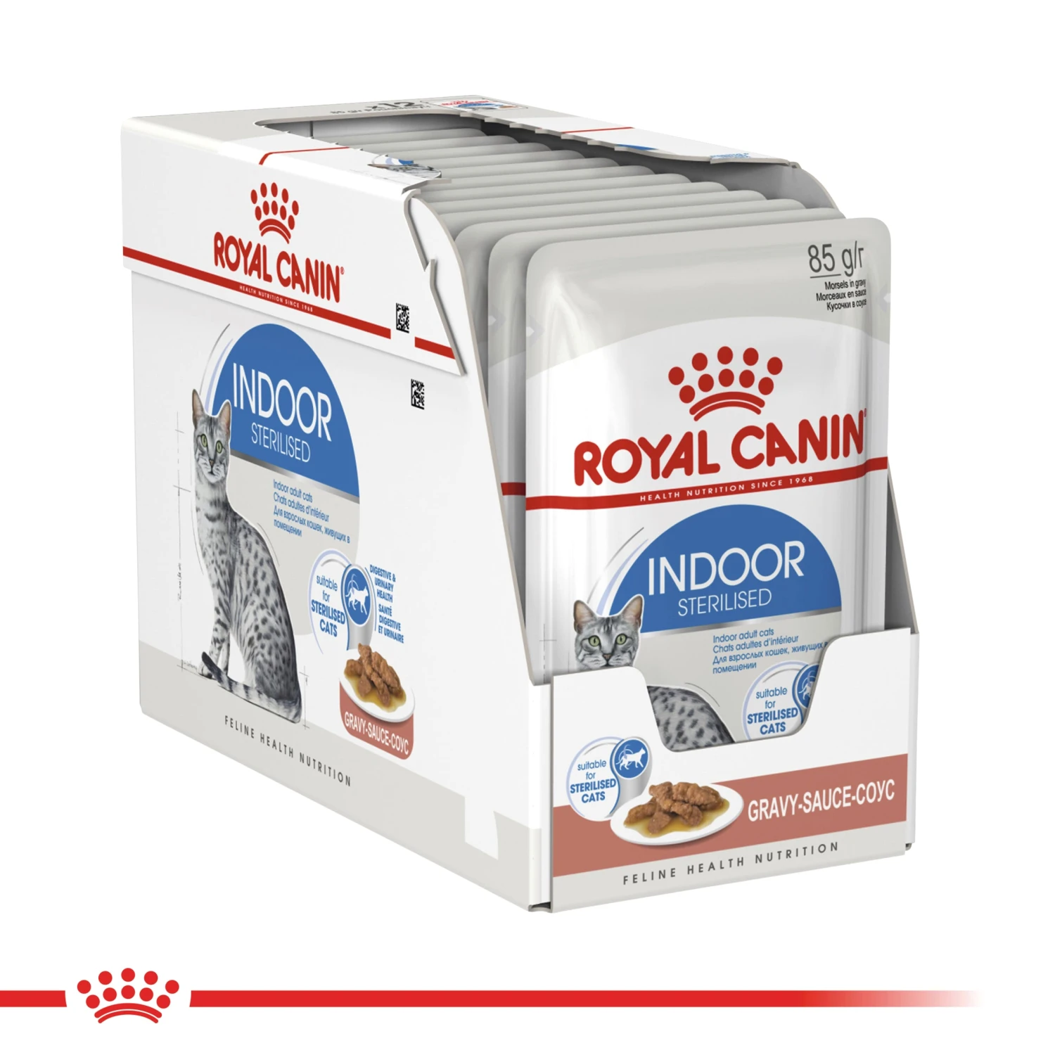 Royal Canin Indoor Adult In Gravy Cat Wet Food 85g Pouches 5 Royal Canin Indoor Adult In Gravy Cat Wet Food 85g Pouches - Image 3