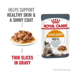 Royal Canin Hair & Skin In Gravy Cat Wet Food 85g Pouches -KONG Shop ROYA 9003579308929 8