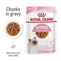 Royal Canin Kitten Chunks In Gravy Wet Cat Food 85g Pouches -KONG Shop ROYA 9003579308943 8