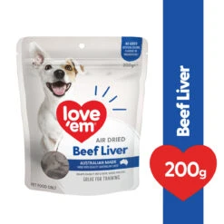 Love'em Air Dried Beef Liver Dog Treats -KONG Shop RPET 9325242000535 70