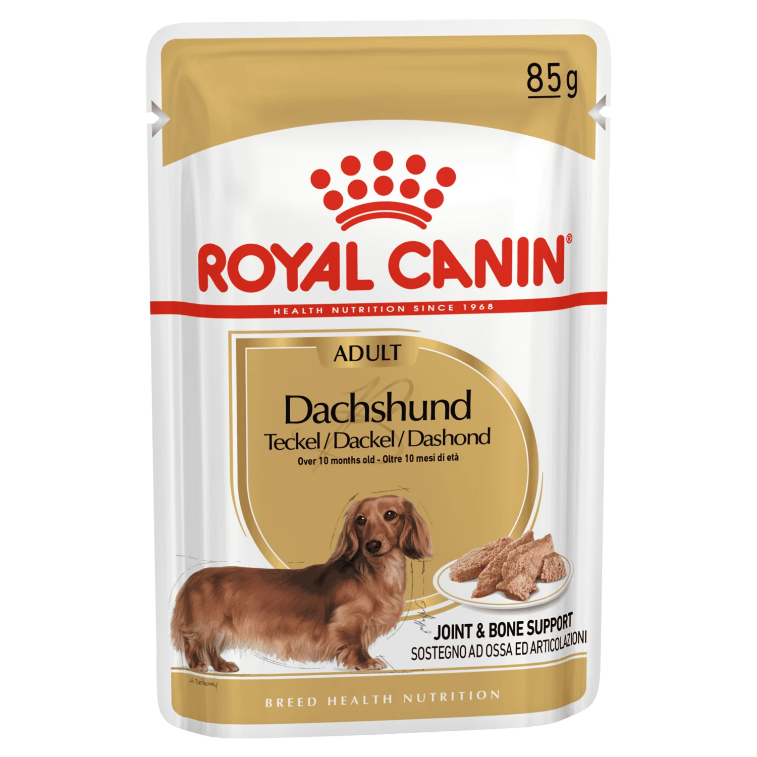 Royal Canin Dachshund Breed Adult Dog Wet Food 85g Pouches