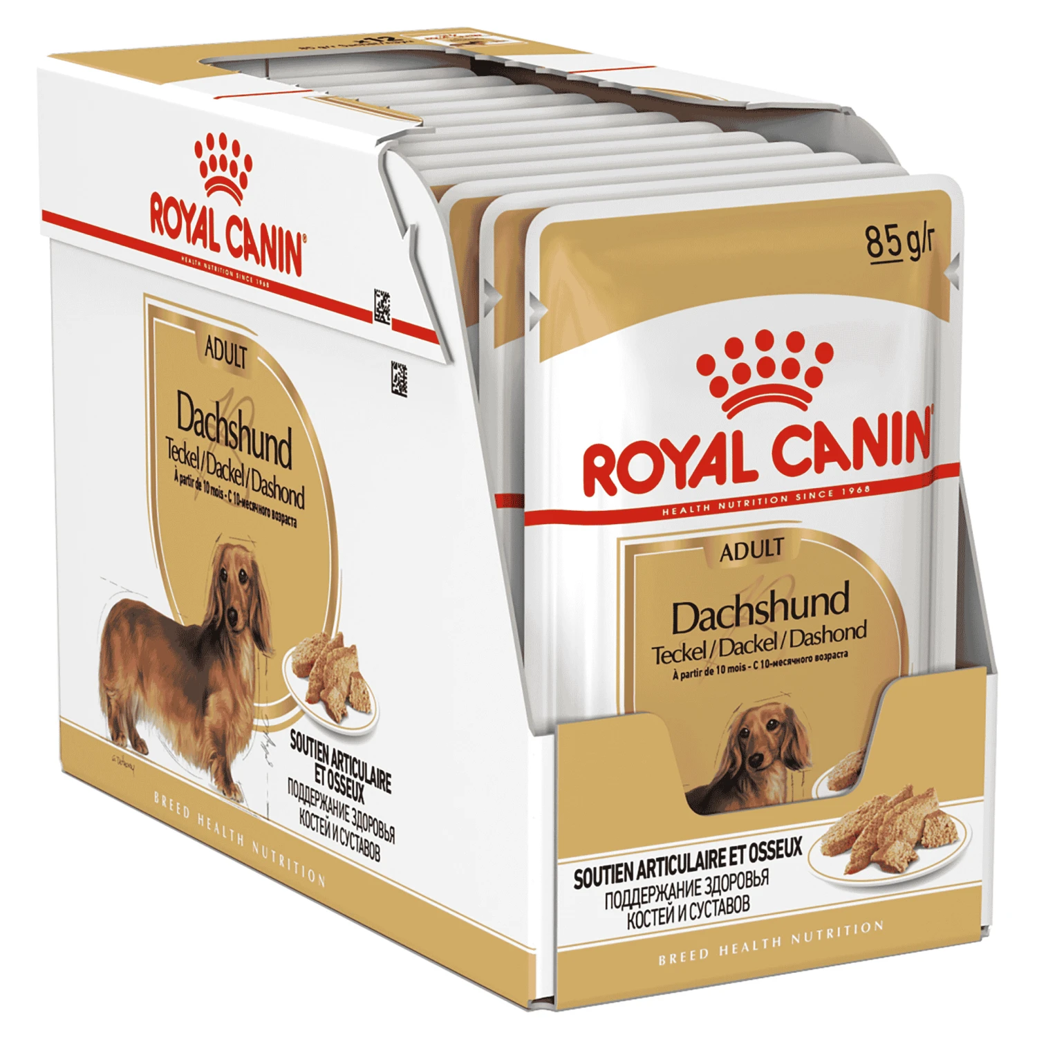 Royal Canin Dachshund Breed Adult Dog Wet Food 85g Pouches - Image 2