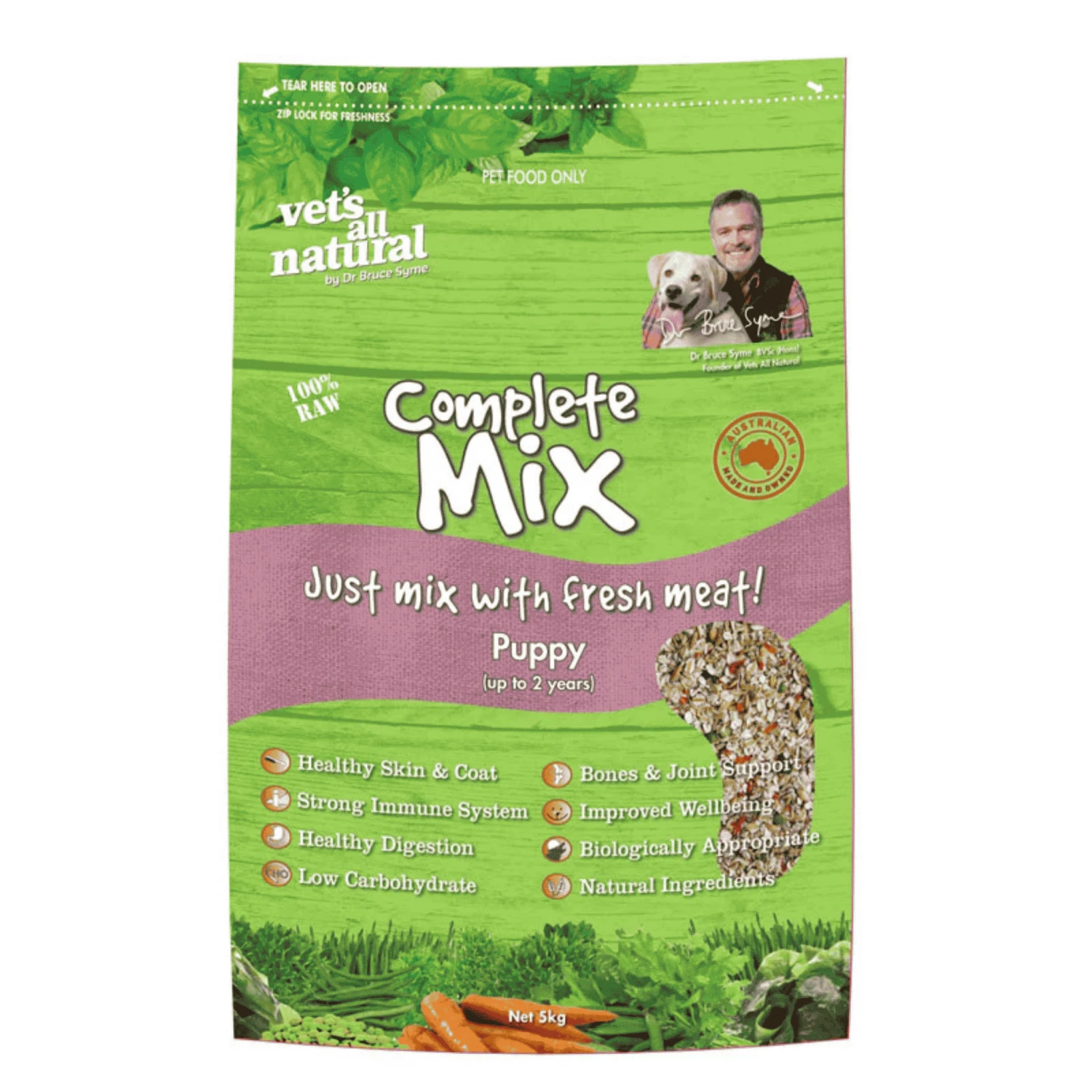 Vets All Natural Complete Mix Puppy Dry Dog Food 3 Vets All Natural Complete Mix Puppy Dry Dog Food